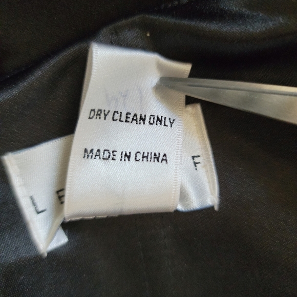 NWT BILL LEVKOFF Satin Strapless Pocketed Empire Waist Evening Dress SZ 6 Black - Picture 10 of 13